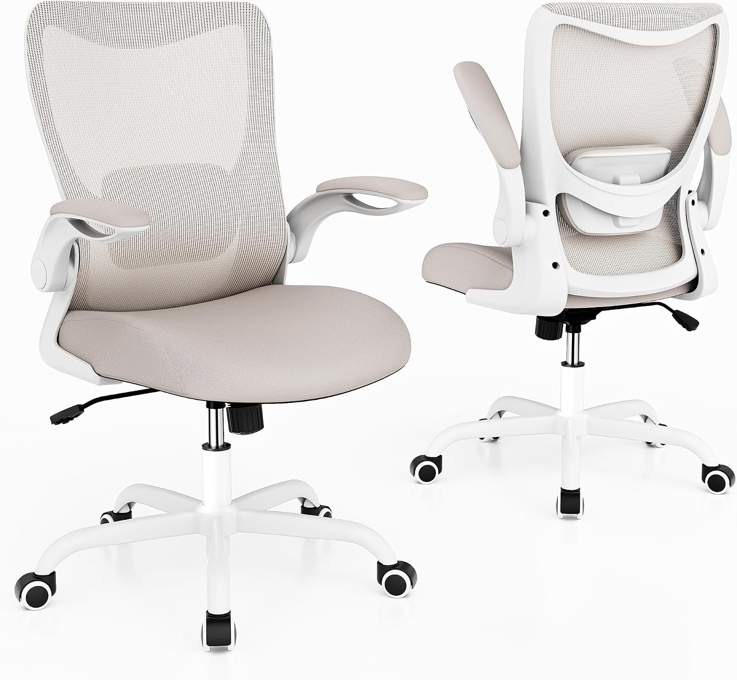 Ergonomic Office Chair with Adjustable Lumbar Support and Flip-Up Armrests Ergonomic Office Chair with Adjustable Lumbar Support and Flip-Up Armrests - Image 1